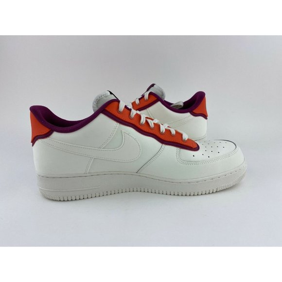 Nike Air Force 1 Low 07 LV8 Orange Berry Men's Size 12.5 Shoes White - Picture 9 of 11